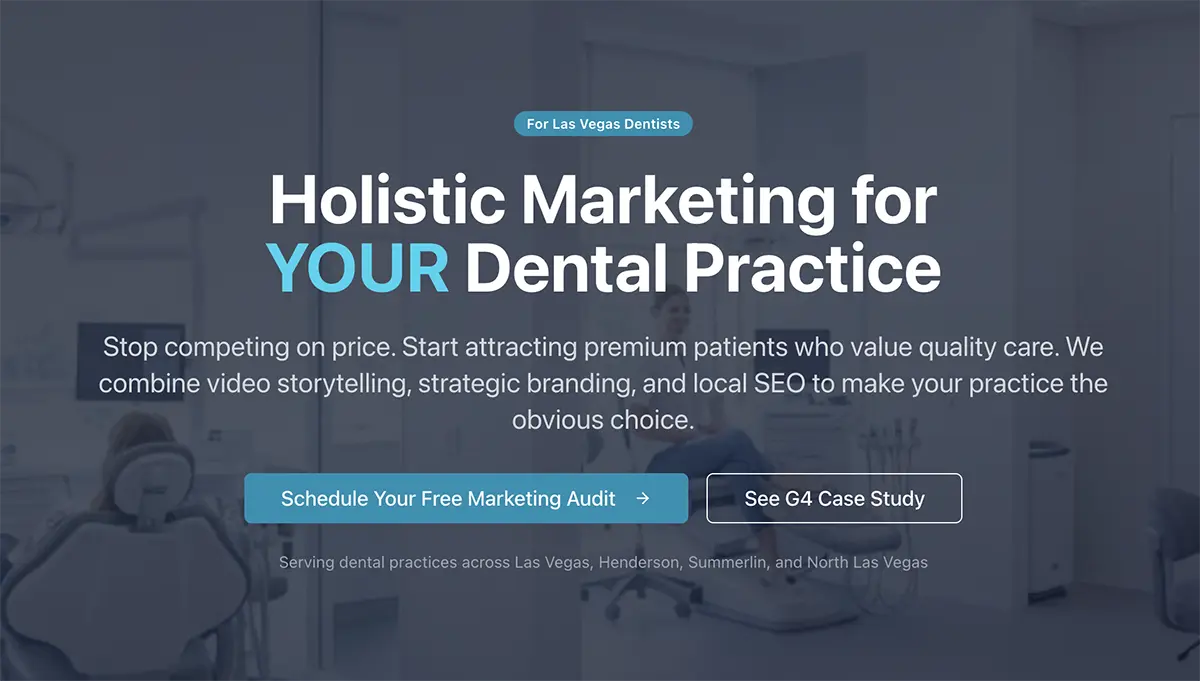 Holistic Marketing for Dental Practice - Attract premium patients through strategic video marketing and branding