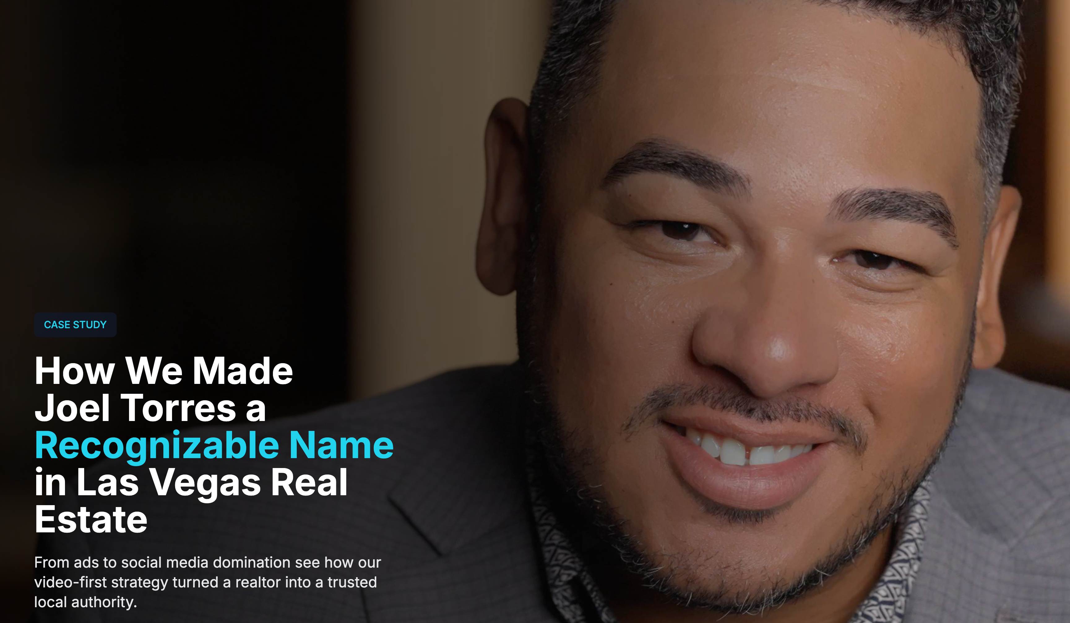 Joel Torres real estate success story - 232% lead increase through strategic video marketing campaign